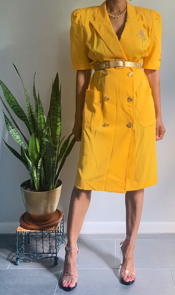 Vintage "Here Comes the Sun" Blazer Dress