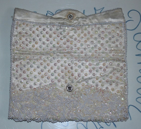 Vintage Sequin Beaded Clutch - image 4