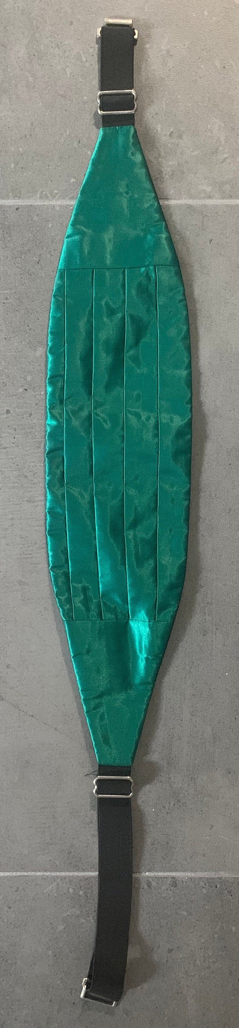 Vintage Emerald Green Cumber Bun Belt