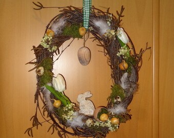 Door wreath for Easter - Spring Awakening