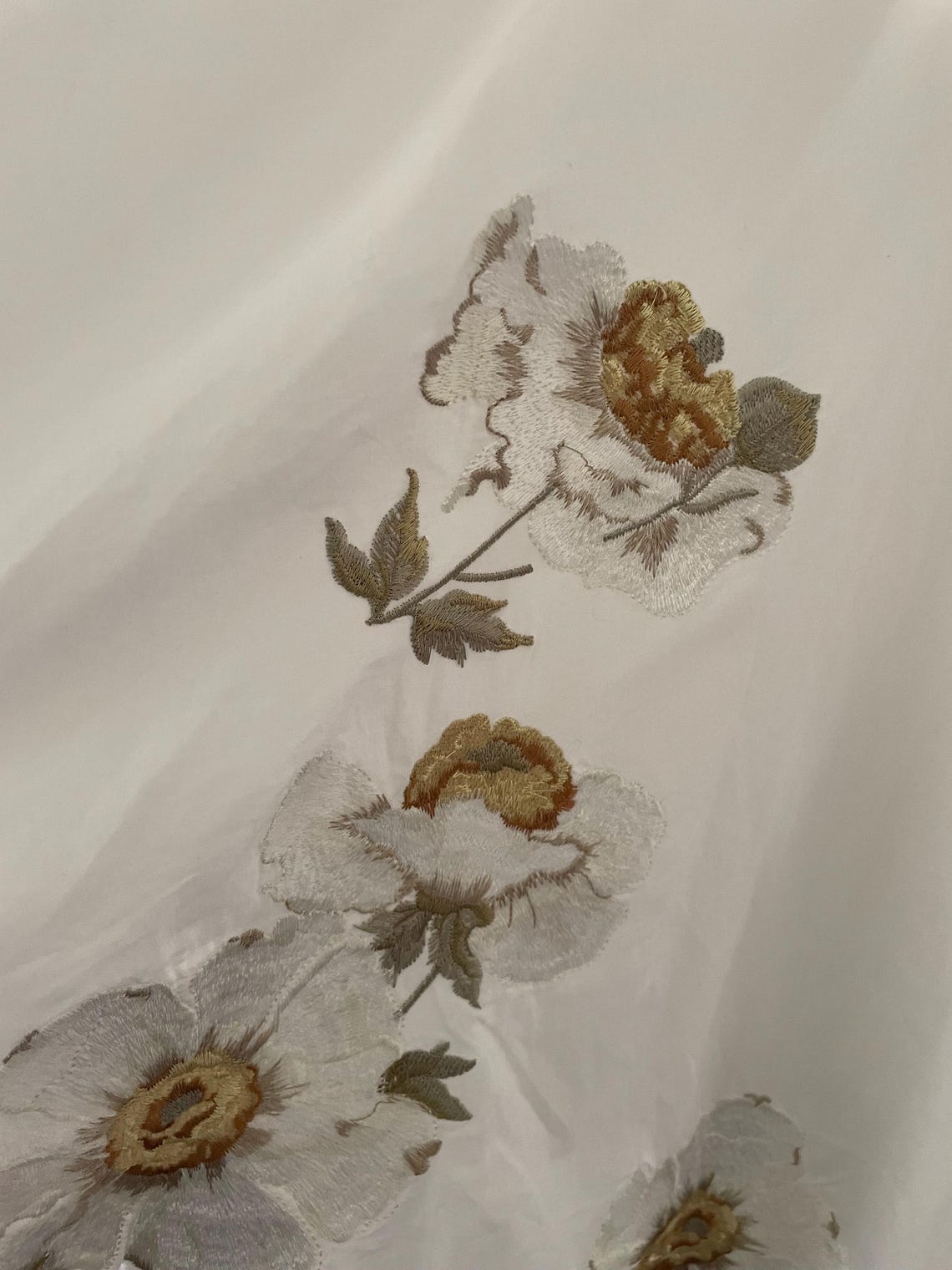 Flower cotton skirt