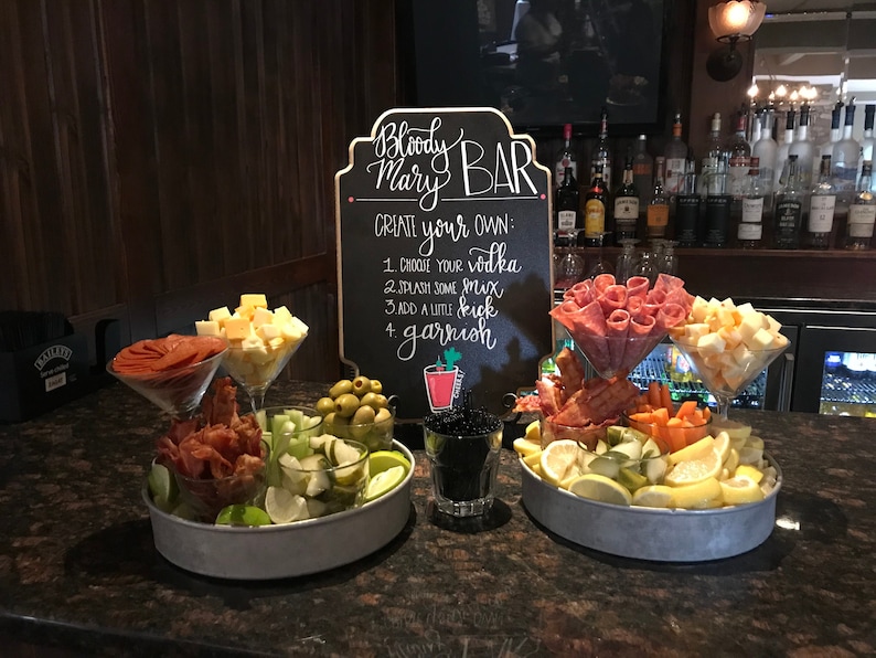 CUSTOM Bloody Mary Bar Chalkboard Etsy