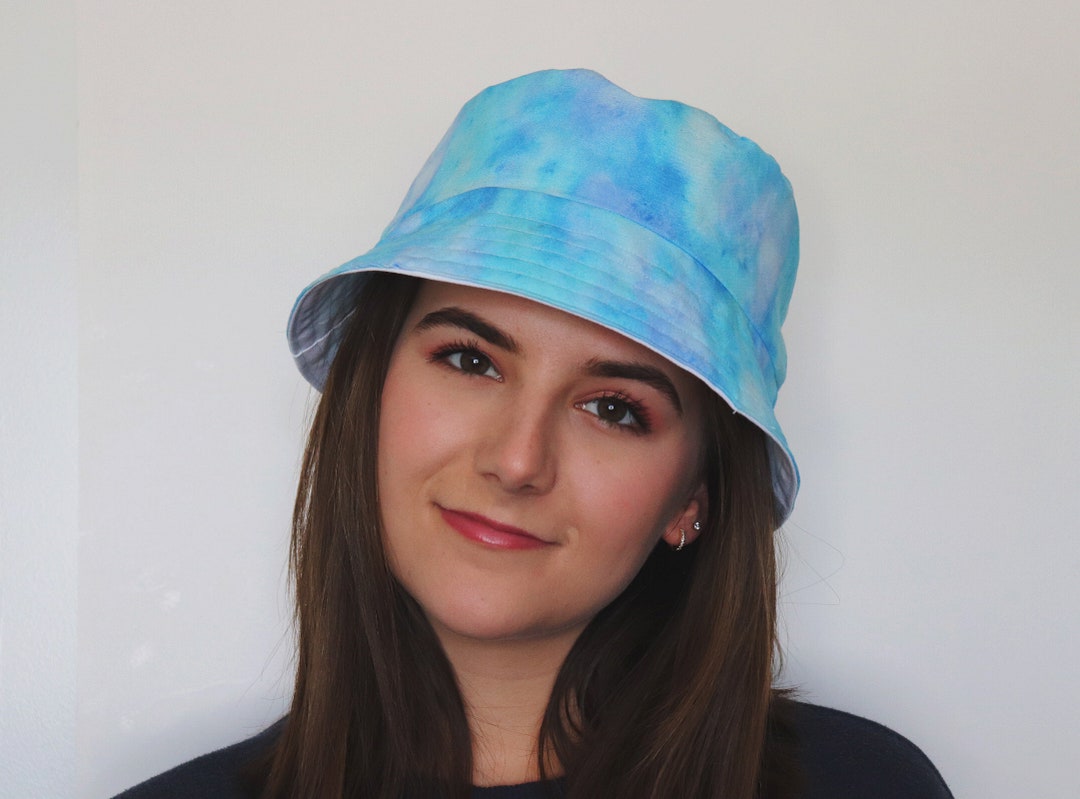 Blue Watercolor Bucket Hat / Blue Bucket Hat / Summer Etsy Canada