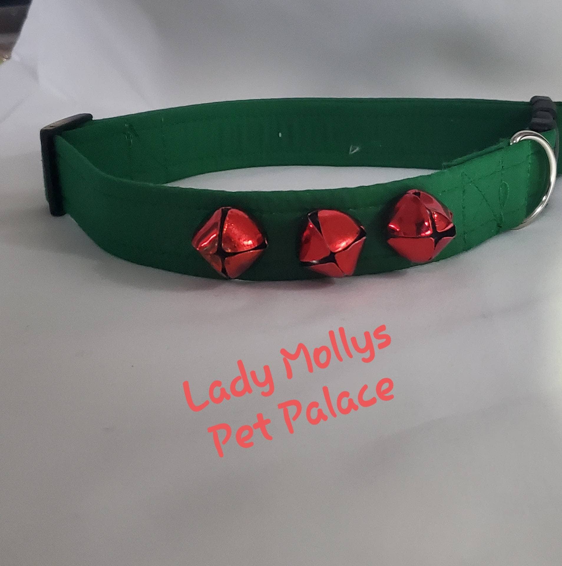 Jingle Bell Pet Collar Attached With Rivets,, Pet Collar With Bells