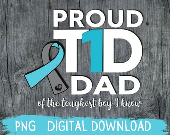 Type 1 Diabetes Awareness PNG Digital Download | Hand Drawn | Sublimation file | 300dpi | mama, dad, grandma, grandpa, uncle, aunt, sister
