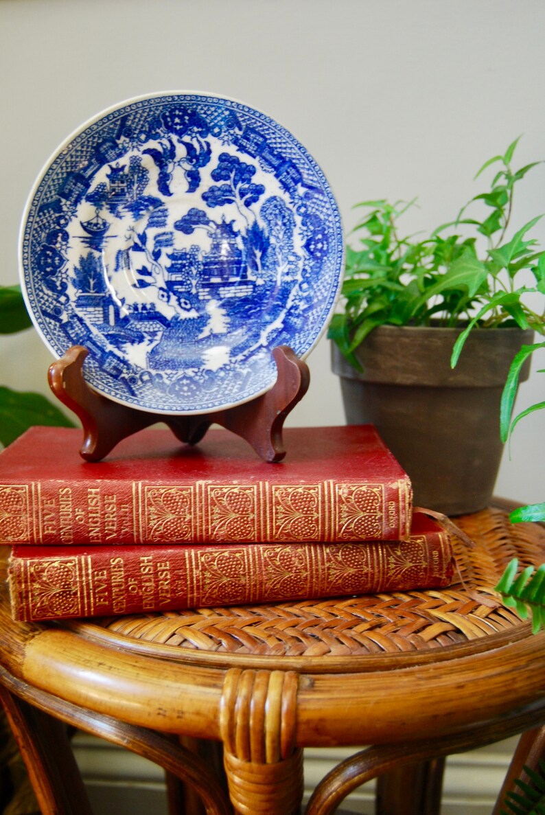 Blue Willow Ironstone Small Plate Farmhouse Wall Decor Wall Etsy