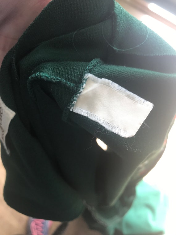 Vintage Vassarette Emerald Green Housecoat Red Yell… Gem