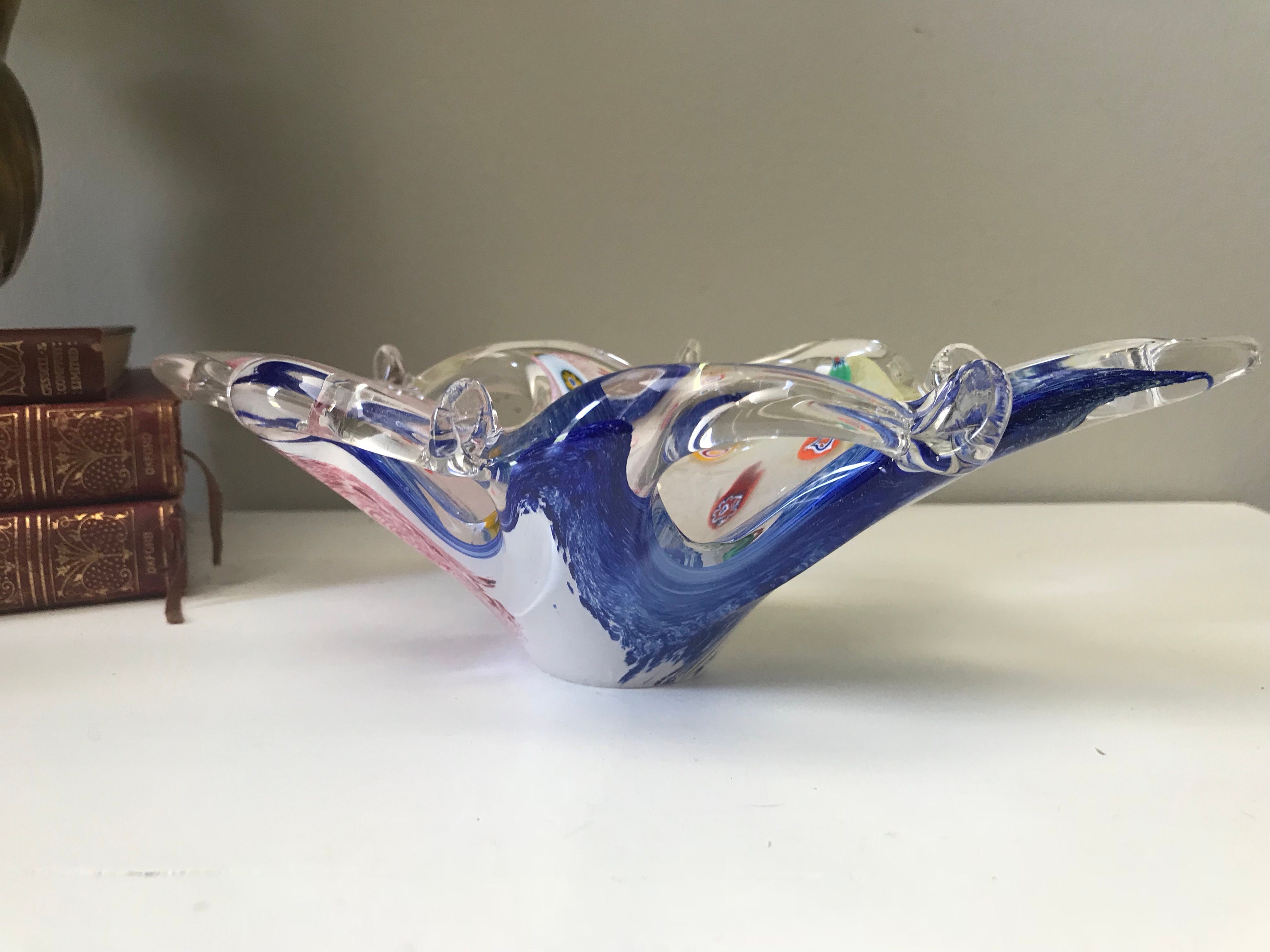Murano Glass Starfish Dish vintage multicolored candy Dish - Etsy
