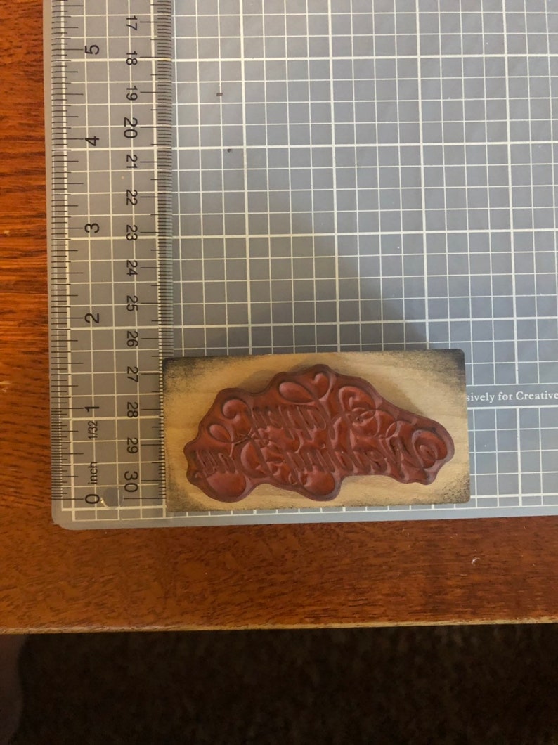 Happy Wedding Day saying rubber stamp