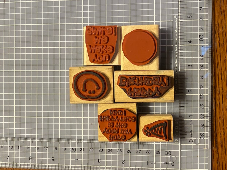 Two step stampin smile Stampin Up rubber stamp set