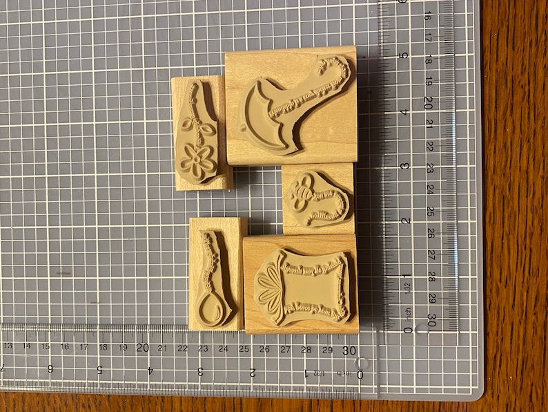 5 of 6 The Fine Print Stampin Up rubber stamp set