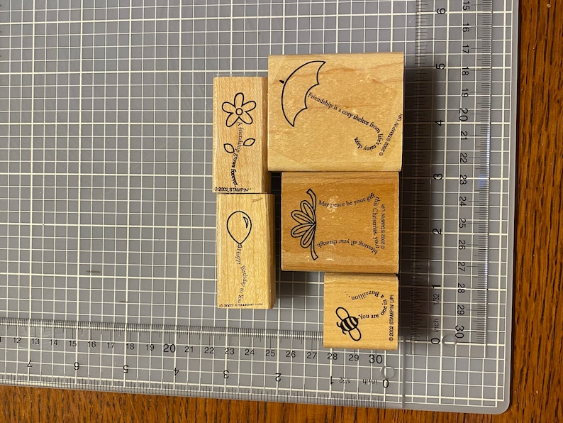 5 of 6 The Fine Print Stampin Up rubber stamp set
