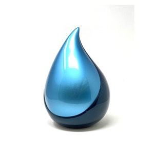 Teardrop Fibreglass Cremation Urn for Ashes Burial Container for Human remains Memorial Urn Adults Funeral Urn Unique Shape Urn