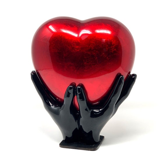 Comforting Hands Red Heart Cremation Urn for Ashes is a Heart Etsy