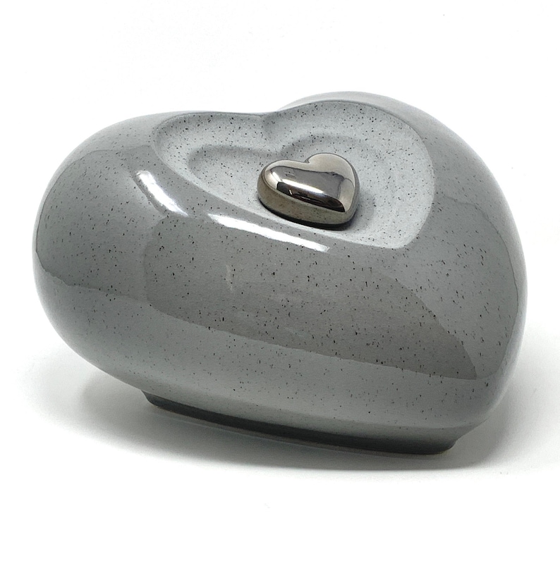 Ceramic Urn for Ashes in a Heart Shape Cremation Urn for Ashes Etsy