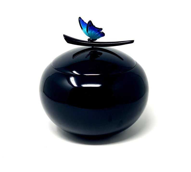 Fibreglass Unique Urn for Ashes Butterflies Cremation Urn for Ashes Burial Container Funeral Urn Adults Resin Vase image 1