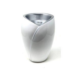 White Fibreglass Cremation Urn with Candle Holder
