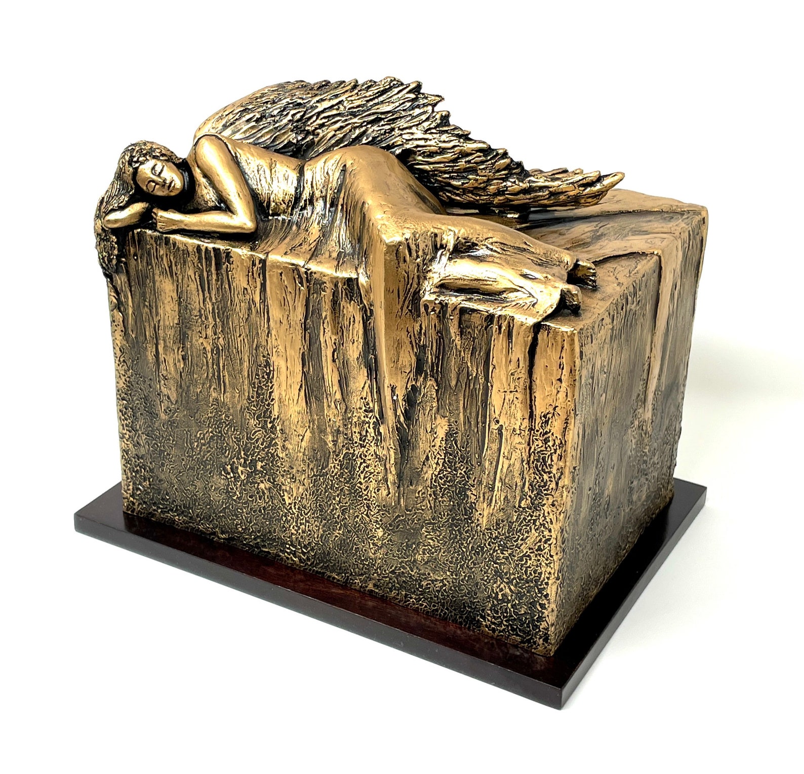 Resting Angel Cremation Urn for Ashes Burial Urns Funeral Etsy