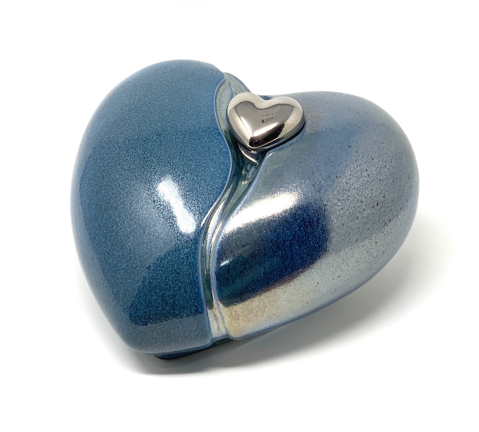 Ceramic Urn for Ashes in a Heart Shape Cremation Urn for Ashes Etsy