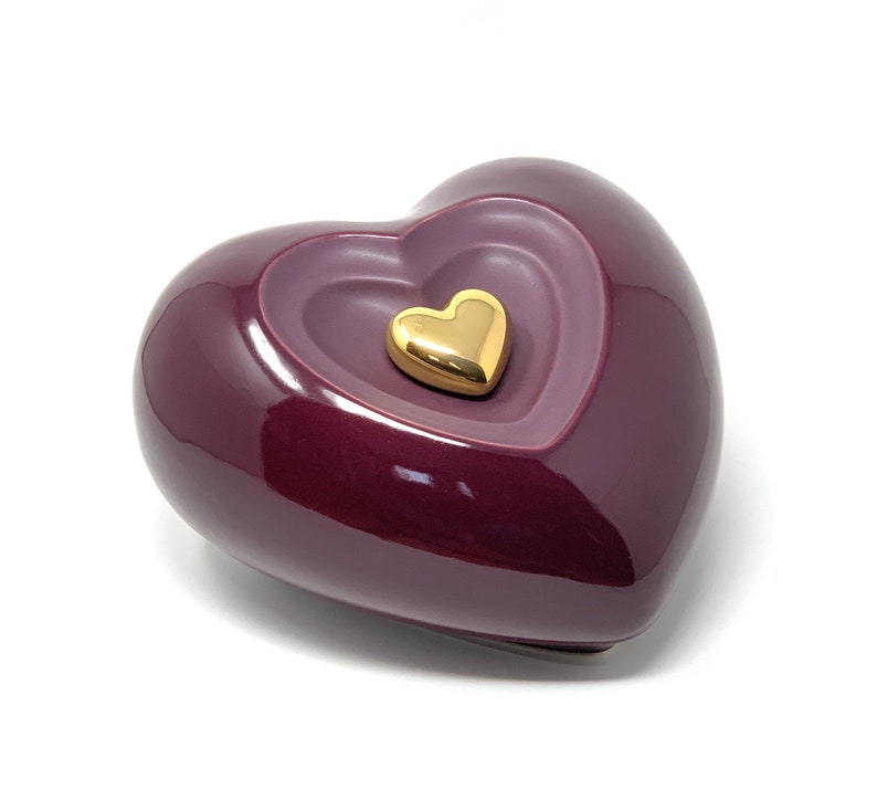 Ceramic Urn for Ashes in a Heart Shape Cremation Urn for Ashes Etsy