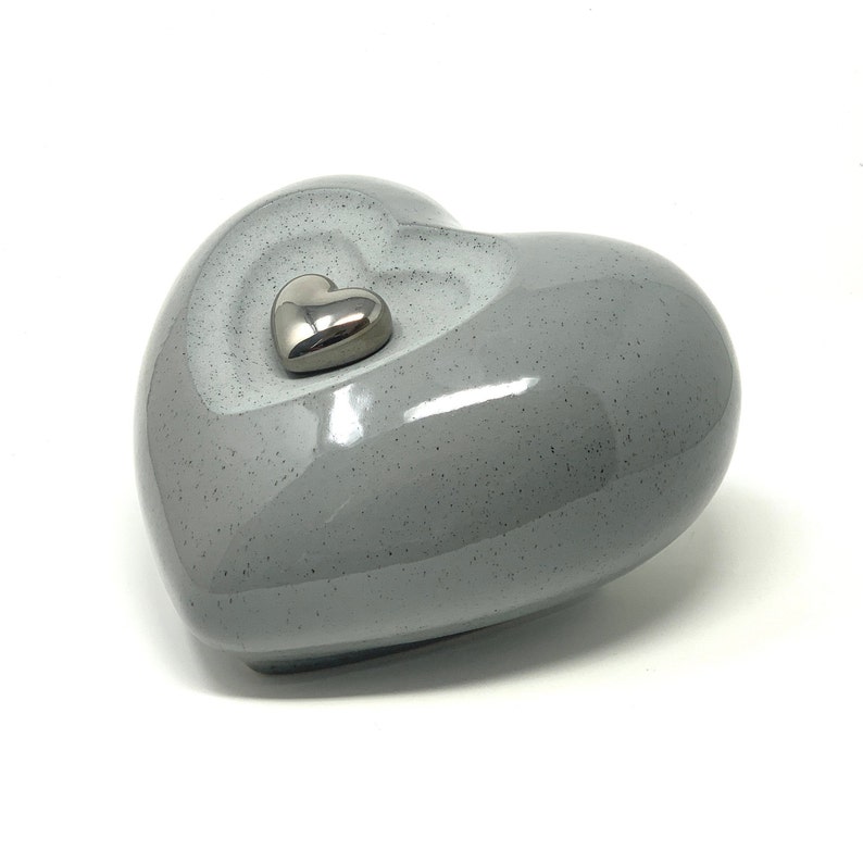 Ceramic Urn for Ashes in a Heart Shape Cremation Urn for Ashes Etsy