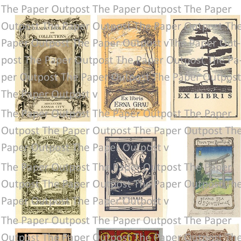 Bookplates - Etsy