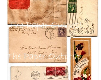 Vintage Ephemera #7 Digital Kit Digital Prints Old Papers Digiprints Junk Journal Digikit Handwritten Letters Receipts The Paper Outpost