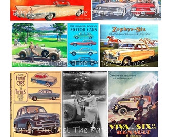 Classic Cars Digikit: Vintage Car Printable Images (Digital Download)