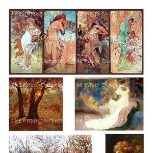Autumn Dreams Vintage Digikit digital kit digital printable digital digi kit autumn fall leaves trees ThePaperOutpost the paper outpost