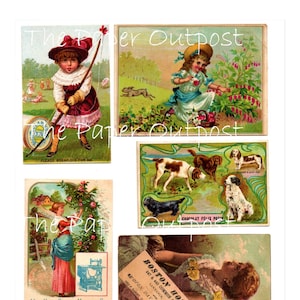 Vintage Ephemera #5 Kit digital Impressões digitais Papéis antigos Digikit Junk Journal dig kit Cartas manuscritas Recibos The Paper Outpost