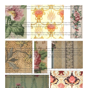 Tapete Vintage digital bedruckbares digitales Kit digi kit digikit tapeten tapeten digitalbilder the paper outpost The Paper Outpost
