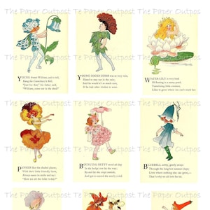 FLOWER FOLK Druckbare Digitaler Download druckbares Bild Digikit Blumenkinder Blumenmenschen sofortiger Download Paper Outpost PaperOutpost