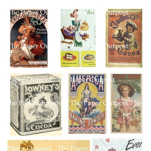 Assando e Cozinhando Vintage Digikit kit digital digital imprimível kit digital digi padeiro Chef Cozinheiro ThePaperOutpost o posto avançado de papel