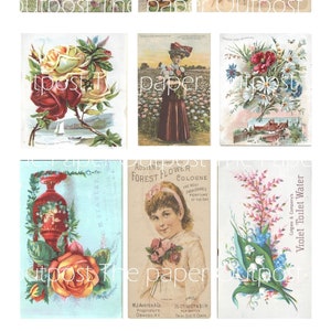 Victorian Flowers Digikit Digital Printable Printables - Etsy