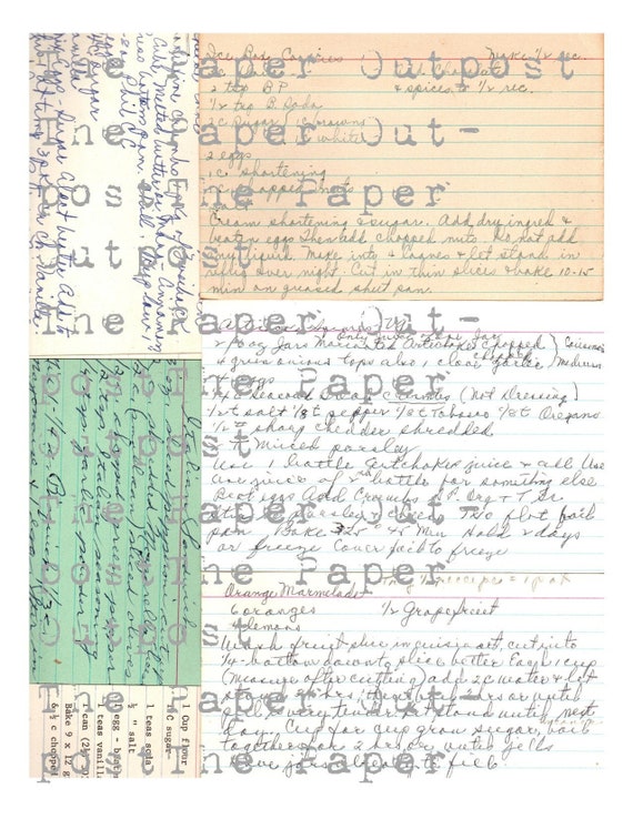 recipe cards digital printable kit digital kit digi kit digikit recipes vintage recipes recipe pictures recipe images recipe card digitals