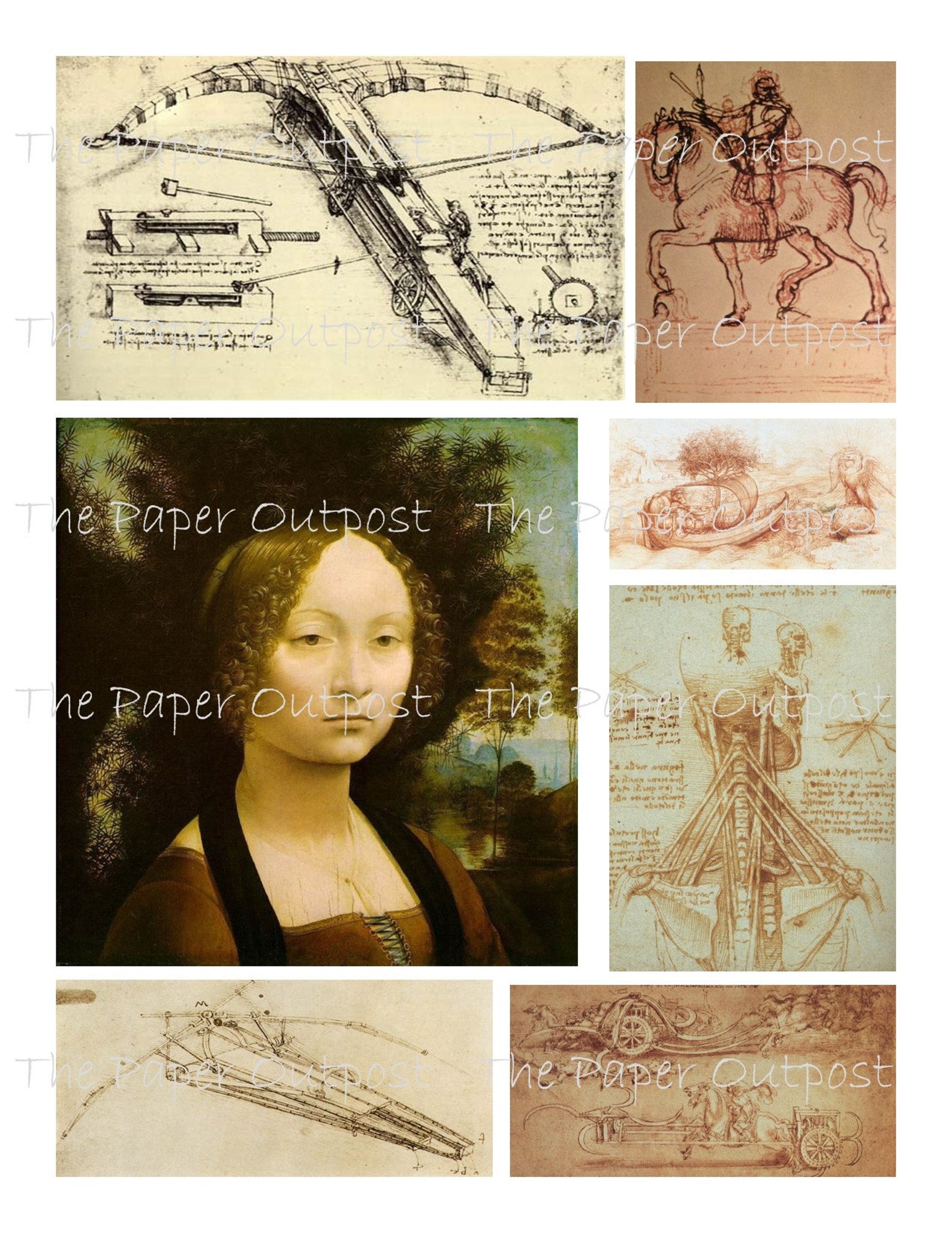 LEONARDO Da VINCI Printable Digital Download Printable Image - Etsy