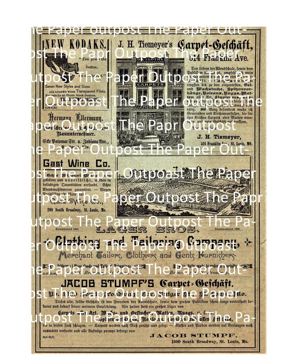 Newspaper Vintage Digital Kit Digital Printable Junk Journal Junk Journal  Vintage Ephemera the Paper Outpost the Paper Outpost Old Newspaper 