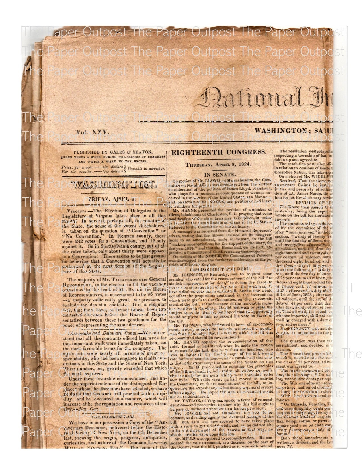 Newspaper Vintage Digital Kit Digital Printable Junk Journal Junk Journal  Vintage Ephemera the Paper Outpost the Paper Outpost Old Newspaper 