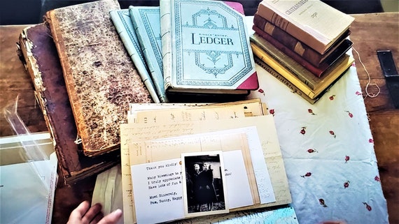 FUNDLE! Ephemera Antique Vintage Papers Junk Journal Fundles Old Book Pages  The Paper Outpost