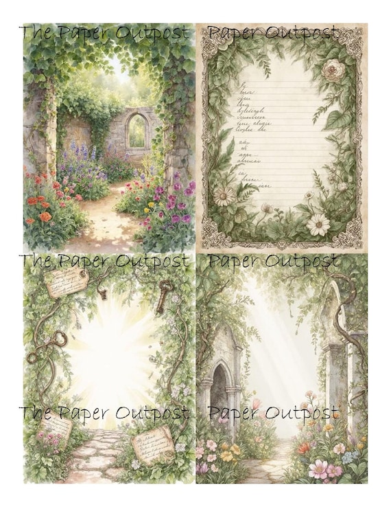Tuscan Whispers Digikit Printable Images  Airy • Romantic • Old-World Charm, Italian countryside, meadows    digital download Paper Outpost