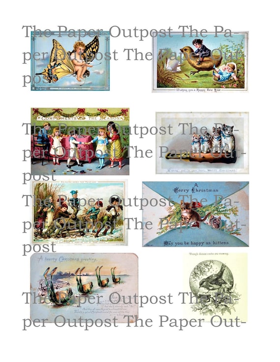 Christmas  2020 vintage digital printable kit digi kit digikit christmas New Year victorian xmas  antique image pictures Christmas digitals