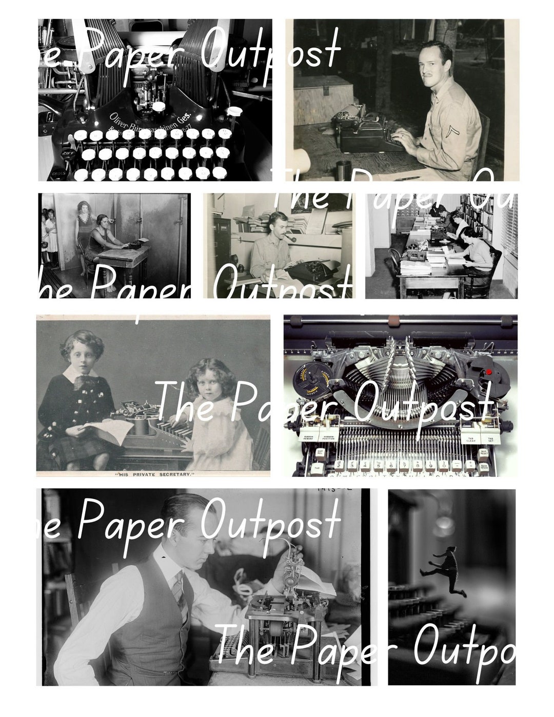 OFFICE SUPPLIES Vintage Printable Digital Download Printable Image ...