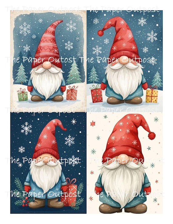 CHRISTMAS GNOME 2025 Digikit digital printable digital xmas gnomes, gnomes, holiday, festive, funny ThePaperOutpost paper outpost shop pam