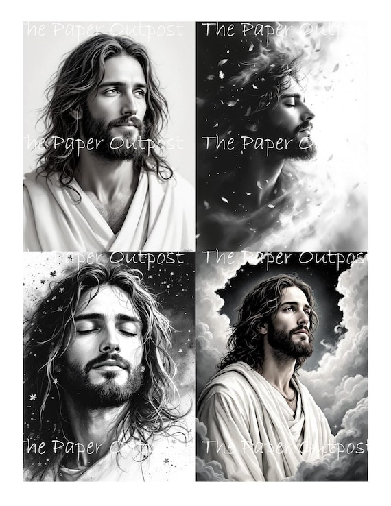 JESUS CHRIST Digikit Printable Image, religious, bible, lamb of God, Christmas ThePaperOutpost paper outpost shop pam