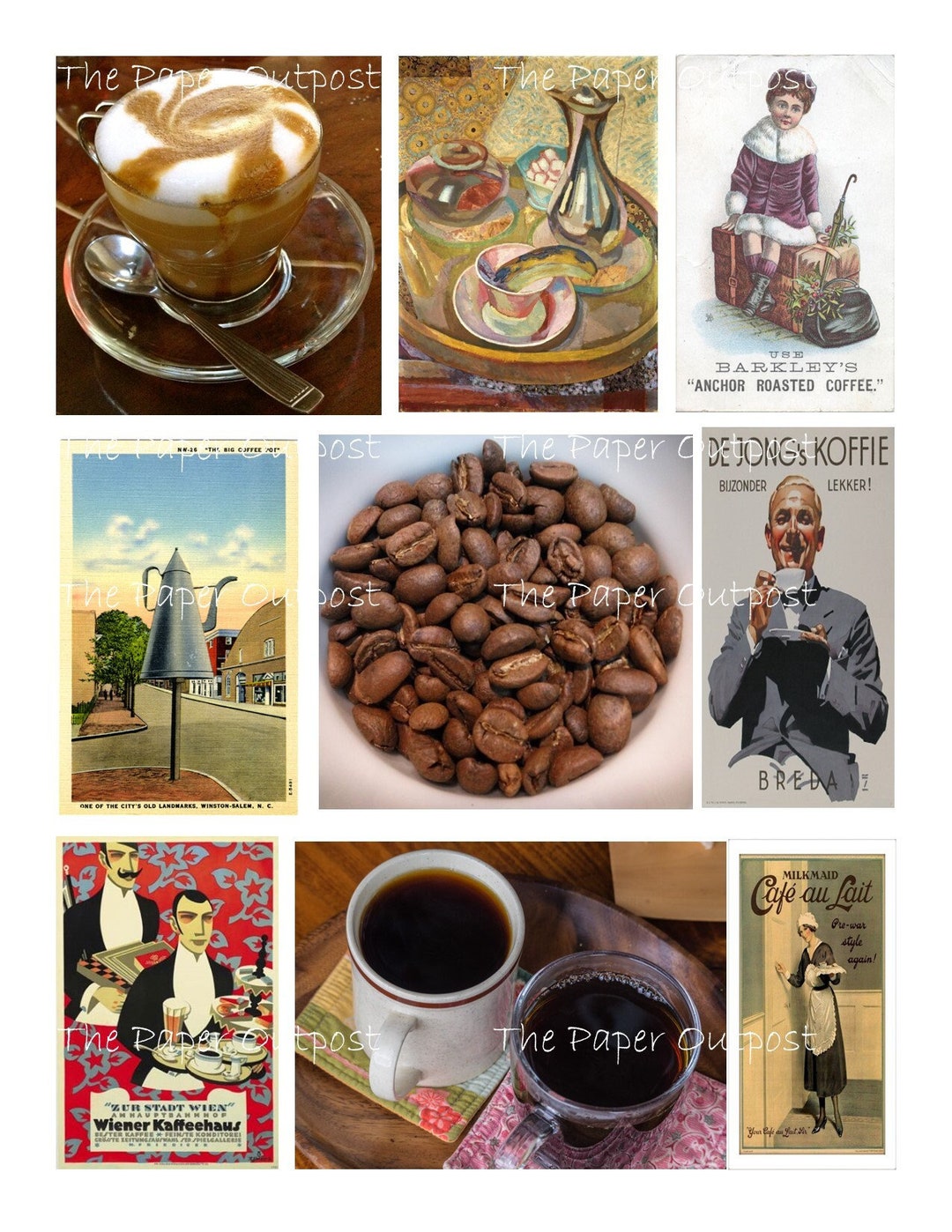 COFFEE DREAMS Printable Digital Download Printable Kaffee Cafe Coffee ...