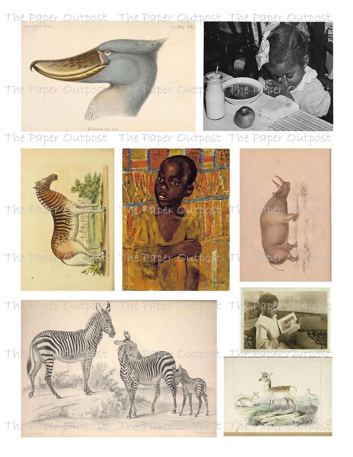AFRICA Printable Digital Download Printable Image Digikit - Etsy