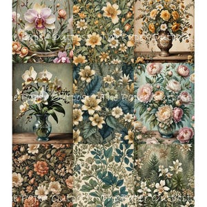 FIORI A BONTA' Digikit fiore digitale stampabile, floreale, bouquet, botanico, bellissimo fiore ThePaperOutpost paper outpost shop pam