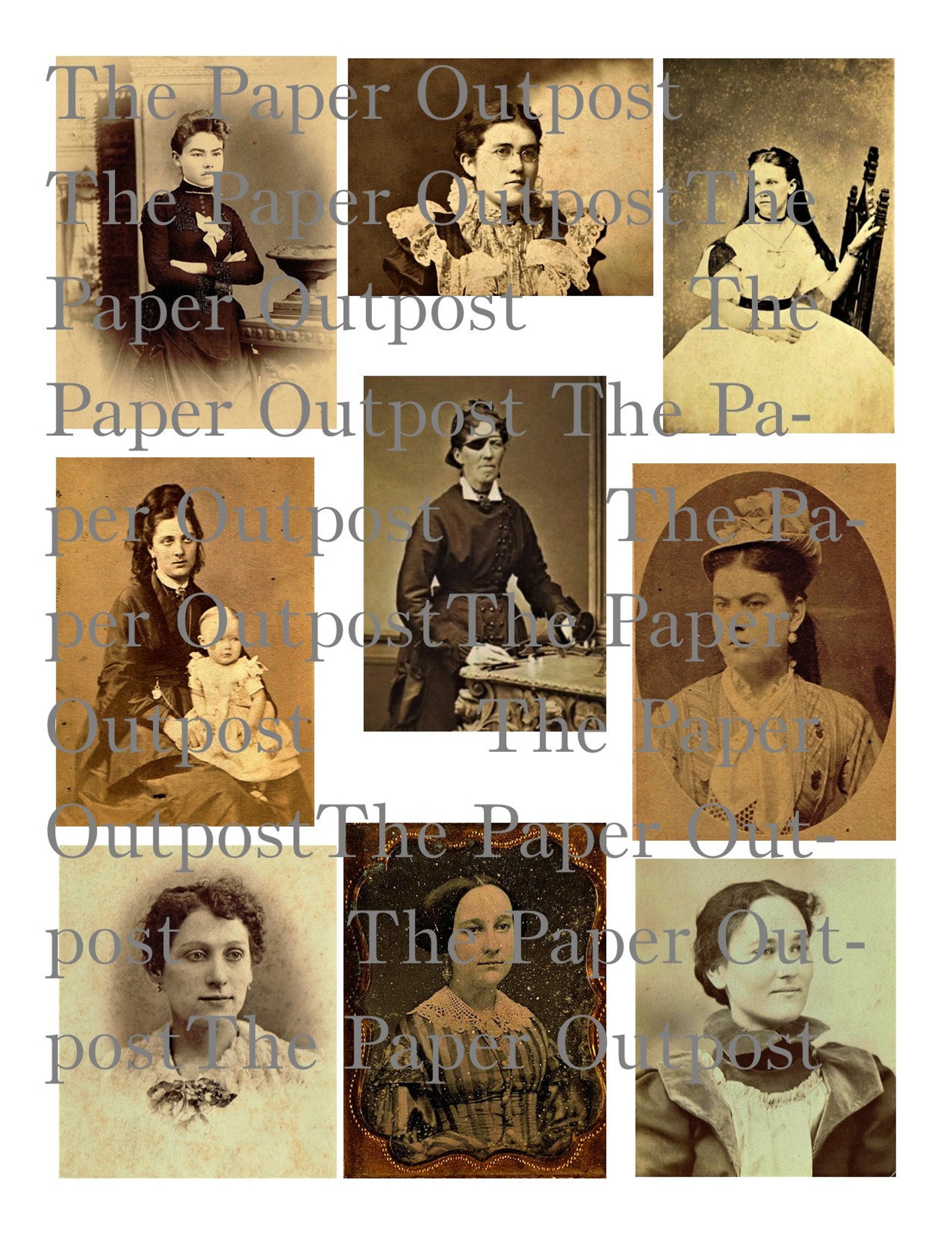 Victorian People Digital Printable Kit Digital Printables - Etsy