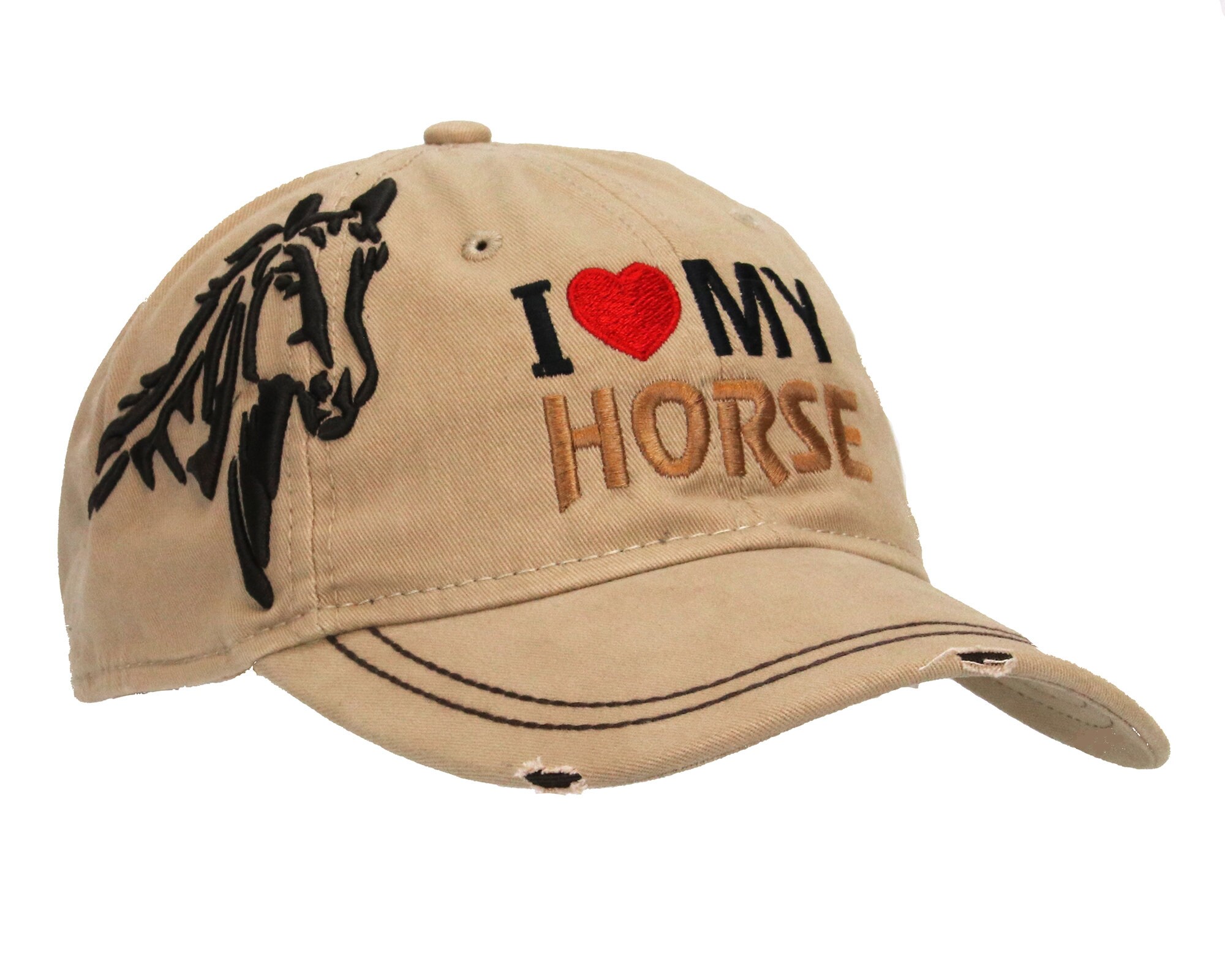 I Love My Horse Hat horse hat cap horse accessory womens Etsy