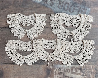 Häkelkragen Bubikragen Perlknopf Crochet Collar pearl white Baby Kleinkind Kind Spitzenkragen Aufpepern von Kleidung Einzelverkauf!!!